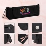 Personalised Scissor Leopard Print Portable Hair Tool Storage Bag with Heat Resistant Mat and Name Birthday Travel Accessories Gift for Women