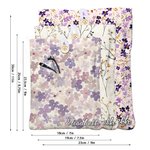 Funda protectora para libros Pastoral Wildflowers personalizada con nombre y bolsillo frontal Regalo de cumpleaños para los amantes de los libros