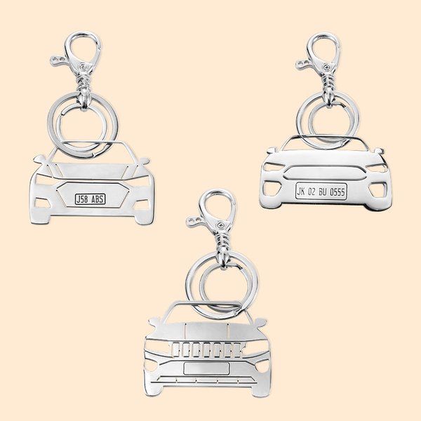 Personalized Car Keychain In Any Model with Number Plate Info Birthday Gift for Car Enthusiast