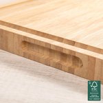 Personalised Engraved Cooking Tool Name FSC Bamboo Charcuterie Chopping Board with Juice Groove Housewarming Wedding Gift for Family Friend