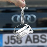 Portachiavi personalizzato per auto di qualsiasi modello con numero di targa Info Regalo di compleanno per appassionati di auto