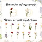 Personalized Golden Edge Birth Flower Ceramic Trinket Jewellery Dish with Name Birthday Wedding Engagement Gift for Women