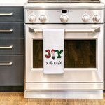 Serviette de cuisine en microfibre super absorbante, décorée de lumières colorées et de plaid, Joy To The World Cartoon Cadeau de Noël pour la famille