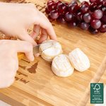 Gepersonaliseerde gegraveerde kerst recept bamboe snijplank met sap groef Housewarming huwelijksgeschenk voor familie vriend