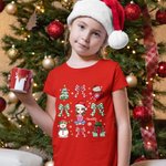 Personalisierte Schneemann Coquette Bogen Cartoon Charakter Sweatshirt T-Shirt mit Namen Geburtstag Weihnachten Geschenk für Frauen Mädchen