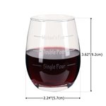 Personalized Pour Line Wine Glass with Engraved Name Anniversary Mother's Day Birthday Gift for Wine Lover