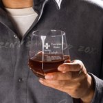 Personalized Diamond Shaped 10oz Funny Prescription Whiskey Glasses and Slate Coaster with Engraved Name Birthday Father's Day Gift for Liquor Lover