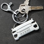 Personalisierter Edelstahl Auto-Schlüsselanhänger in Jedem Modell mit Autokennzeichen Geburtstagsgeschenk für Auto-Enthusiasten Herr
