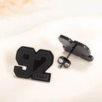 Gepersonaliseerde Sport Nummer Naam Stud Oorbellen Sieraden Verjaardagscadeau voor Spelers Fans Coaches