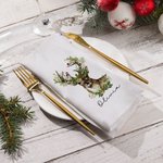 Torchon de cuisine gaufré personnalisé avec nom Arbre de Noël Couronne Cerf Cadeau de pendaison de crémaillère pour la famille et les amis