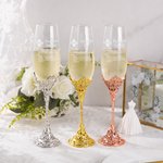 Personalised Funny Prescription Champagne Glasses Toasting Flute with Engraved Name Birthday Party Gift for Champagne Lovers