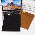 Personalised Birth Flower Name Magnetic Leather A4 Clipboard with Pen Holder Loop for Office School Writing Birthday Gift for Teacher Student Nurse