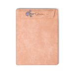 Personalised Birth Flower Name Magnetic Leather A4 Clipboard with Pen Holder Loop for Office School Writing Birthday Gift for Teacher Student Nurse