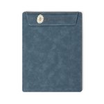 Personalised Birth Flower Name Magnetic Leather A4 Clipboard with Pen Holder Loop for Office School Writing Birthday Gift for Teacher Student Nurse