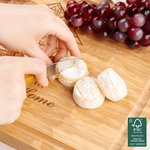 Personalizzato inciso nome cuore casa mappa FSC Bambù salumiere tagliere con scanalatura succo matrimonio regalo di inaugurazione per la coppia famiglia