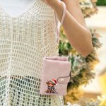 Personlig pläd scarf namn Santa Hat Highland Cow Trifold läder armband plånbok med korthållare jul födelsedag present till kvinnor flickor