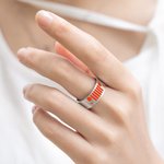 Gepersonaliseerde Multicolor Jeep Grill Koplampen Patroon Ring met Gegraveerde Tekst Verjaardagscadeau voor Jeep Eigenaren Liefhebbers