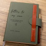 Journal de bord A5 personnalisé avec stylo en bois Cadeau de fête des pères Cadeau de fête des mères pour maman papa