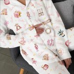 Personalisierte klassische Märchenfiguren weiche lange Ärmel Shirt Hose passende Pyjama-Set mit Namen Geburtstag Geschenk für Kinder Familie