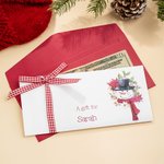 Porte carte d'argent avec enveloppe personnalisé pour garçon et fille