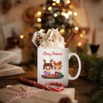 Tasse à café en céramique 11oz avec nom, anniversaire, fête de Noël, cadeau pour les enfants et la famille.