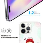 Personalized Cartoon Character Butterfly Birth Flower Bouquet Phone Case for iPhone with Name Mother's Day Birthday Gift for Women