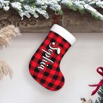 Personalized Santa Hat Name Christmas Stocking Fireplace Tree Hanging Festival Decor Gift for Kids