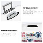 Personalizzato Coquette Bow Classic Schiaccianoci Custodia protettiva per valigie da 18-32 pollici con nome Accessori di viaggio di Natale regalo per le donne