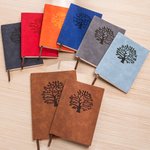 Cahier de notes en cuir avec 100 pages lignées pour l'école, le travail, le voyage, l'écriture, l'anniversaire, la famille...
