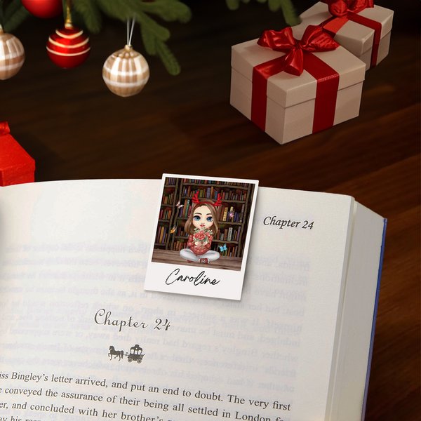Gepersonaliseerde boekenkast cartoon karakter geboorte boeket bloemen magnetische bladwijzer Clip met naam verjaardag kerstcadeau voor vrouwen boekenwurmen