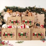 Your Christmas Magic Woven with Cheer - Personalised Name Jute Tote Bag