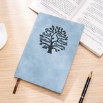 Cahier de notes en cuir avec 100 pages lignées pour l'école, le travail, le voyage, l'écriture, l'anniversaire, la famille...