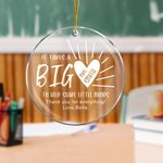 Ornement de Noël personnalisé en acrylique avec texte Cadeau de Noël pour enseignant