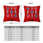 Personalized Coquette Bow Classic Nutcracker Soft Throw Pillow Cover Home Decor Christmas Gift for Family