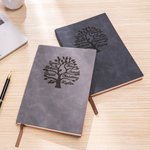 Cahier de notes en cuir avec 100 pages lignées pour l'école, le travail, le voyage, l'écriture, l'anniversaire, la famille...