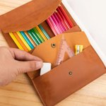 Carnet de Notes A5 Personnalisé avec Nom Personnage et Pochette Couverture en Cuir et 50 Pages Cadeau Anniversaire pour Amateurs de Peinture
