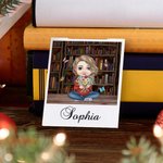 Gepersonaliseerde boekenkast cartoon karakter geboorte boeket bloemen magnetische bladwijzer Clip met naam verjaardag kerstcadeau voor vrouwen boekenwurmen