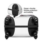 Personalizzato Coquette Bow Classic Schiaccianoci Custodia protettiva per valigie da 18-32 pollici con nome Accessori di viaggio di Natale regalo per le donne