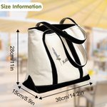 Personalizada Ecológica Flor de Nacimiento Barco Toge Bolsa con Nombre Cumpleaños Agradecimiento Regalo para Mujeres Niñas