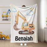 Couverture douillette personnalisée avec prénom – Décoration d'intérieur et cadeau d'anniversaire pour les enfants