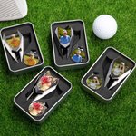 Personalised Golf Divot Repair Tool Magnetic Hat Clip Set with Photo Ball Marker and Box Golf Accessories Birthday Sports Gift for Golf Players