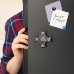 Gepersonaliseerd mechanisch Cyber Draaiend Lichtgevend Gyro Zintuiglijk Hulpmiddel met Sci-fi Initialen Stressopwekking Verjaardagsgeschenk voor Toeko