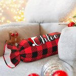 Gepersonaliseerde veelkleurige kerstmuts naam snoep vorm zacht kussen inzet Set Home Decor Kerstcadeau voor familie