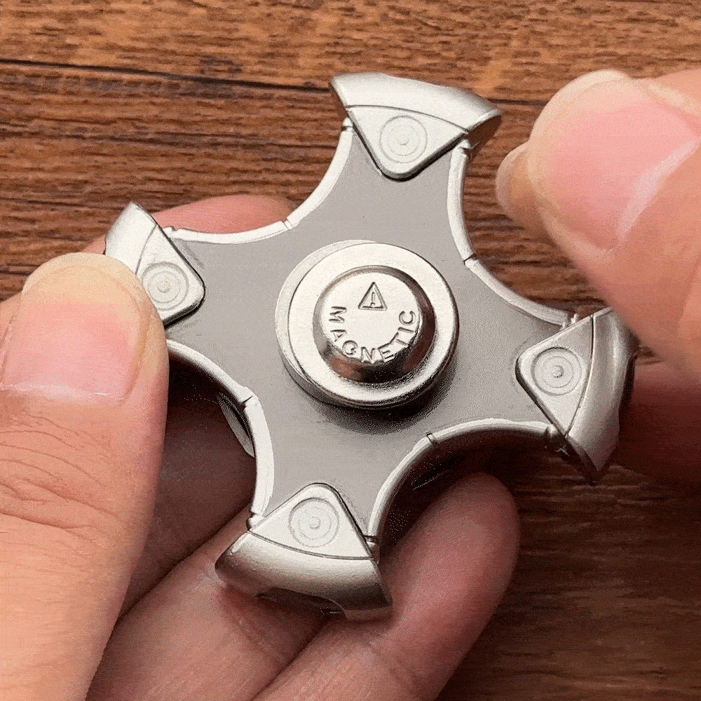 Gepersonaliseerd mechanisch Cyber Draaiend Lichtgevend Gyro Zintuiglijk Hulpmiddel met Sci-fi Initialen Stressopwekking Verjaardagsgeschenk voor Toeko