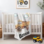 Couverture douillette personnalisée avec prénom – Décoration d'intérieur et cadeau d'anniversaire pour les enfants