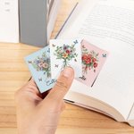 Personalized 1-8 Birth Flowers Bouquet Magnetic Bookmark Clip with Name Birthday Mother's Day Christmas Gift for Women Girls