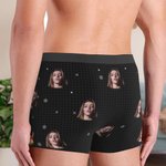 Personalisierte „Jingle My Bells“ Gesicht Foto Boxershorts mit Namen Lustige Herren Unterwäsche Valentinstag Weihnachten Geschenk für ihn