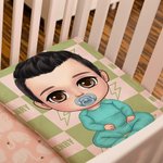 Personnalisé Personnalisé Cartoon Character Checkered Lightning Design Soft Throw Blanket avec Multiple Names Home Decor Birthday Gift Boys Girls