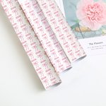 Personalized Pink Coquette Bow Wrapping Paper with Name Birthday Christmas DIY Craft Gift Packaging Gift for Women Girls