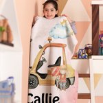 Couverture douillette personnalisée avec prénom – Décoration d'intérieur et cadeau d'anniversaire pour les enfants